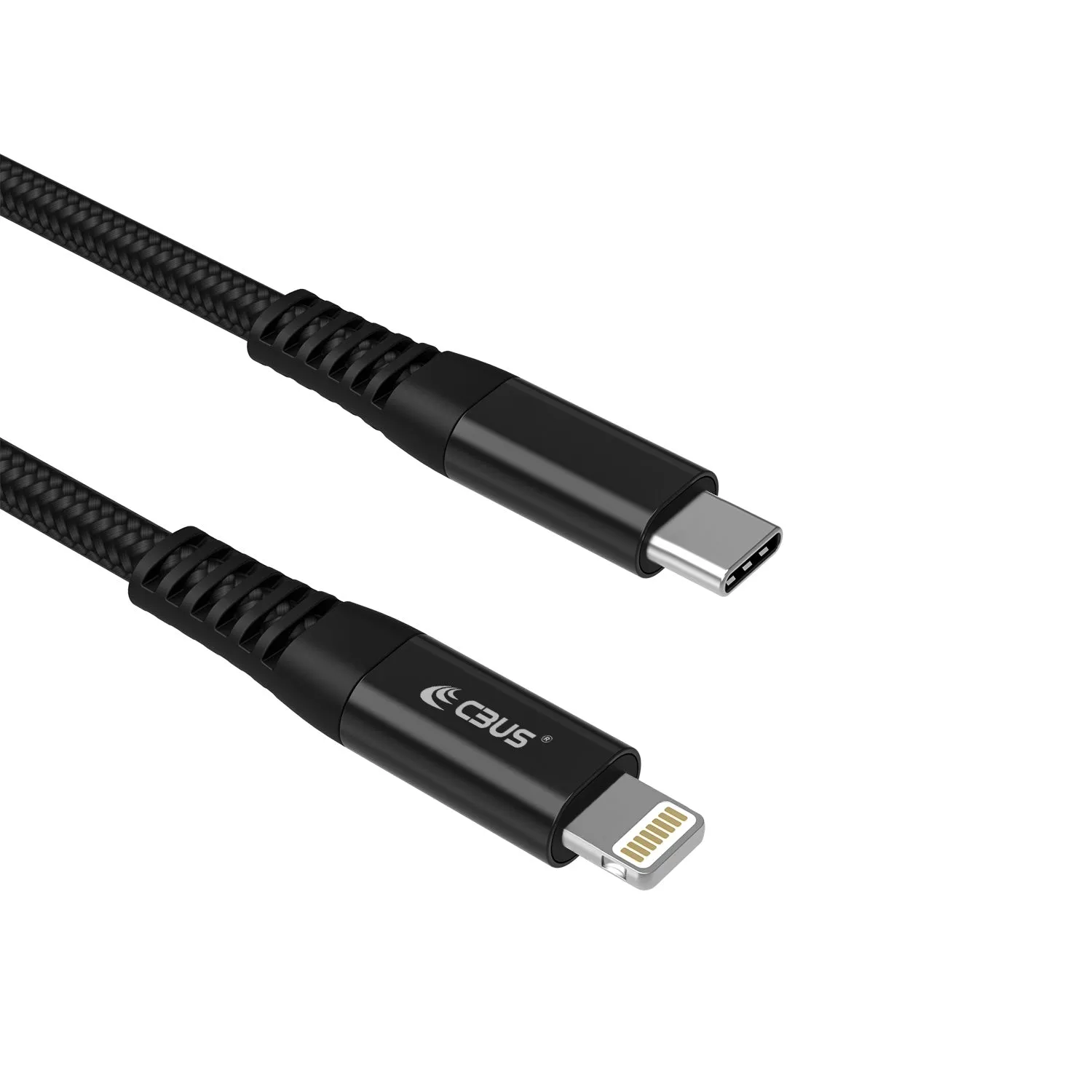10ft Apple MFi Certified Lightning to USB-C Fast Charging Cable (Black)