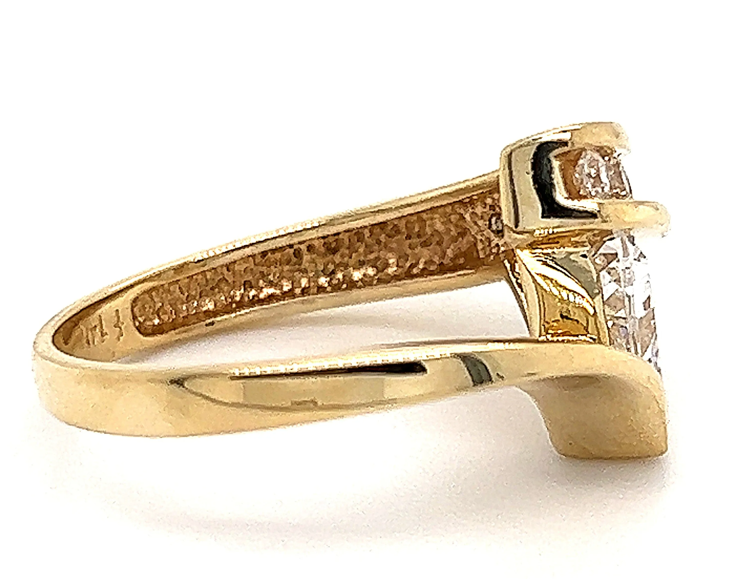 14ct Yellow Gold Cubic Zirconia Dress Ring