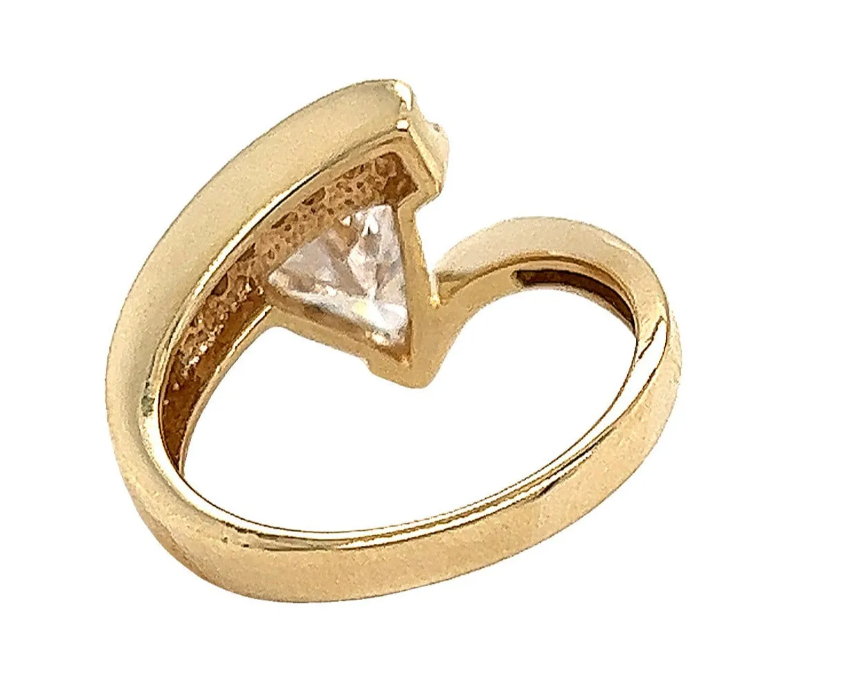 14ct Yellow Gold Cubic Zirconia Dress Ring