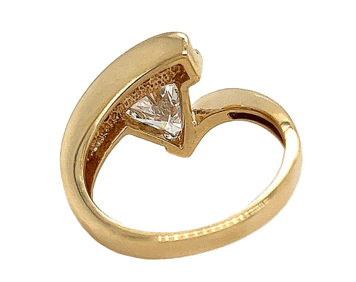 14ct Yellow Gold Cubic Zirconia Dress Ring