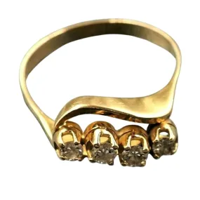 14ct Yellow Gold Diamond Ring