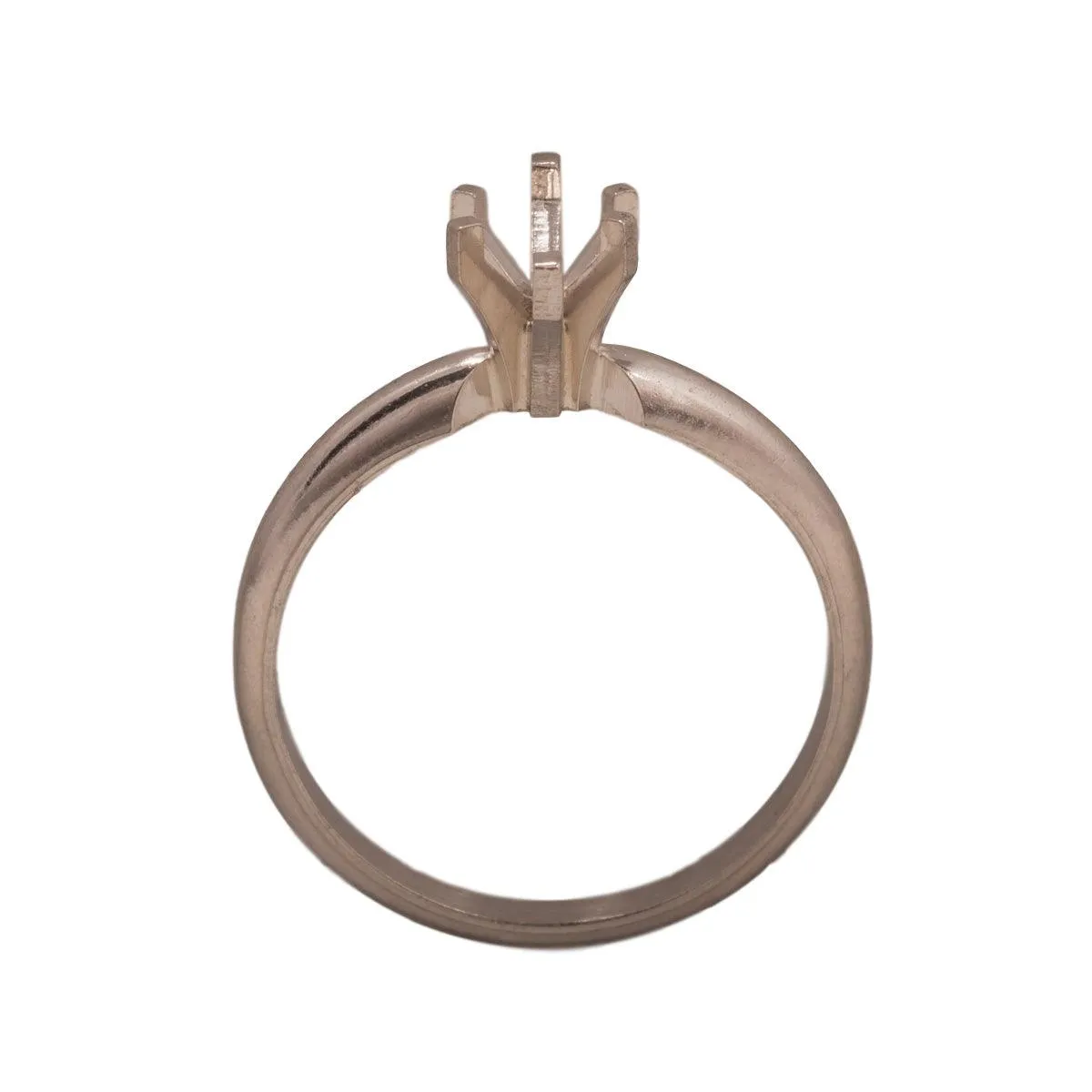 14KW, 14KW/14KY & Platinum Marquise Solitaire 7.5x4.25mm Center Stone 6-Prong Die Struck