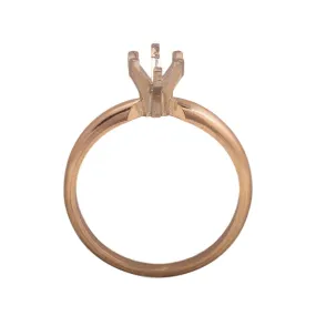 14KW, 14KW/14KY & Platinum Marquise Solitaire 9.5 x 5mm Center Stone 6-Prong Die Struck