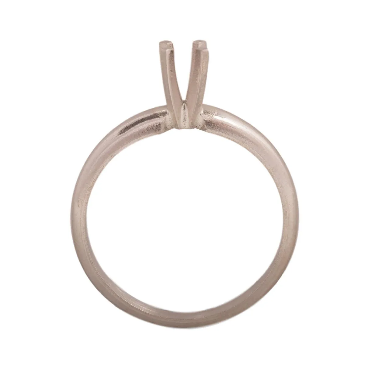 14KW & 14KW/14KY Round Solitaire 3.2mm Center Stone 4-Prong Die Struck