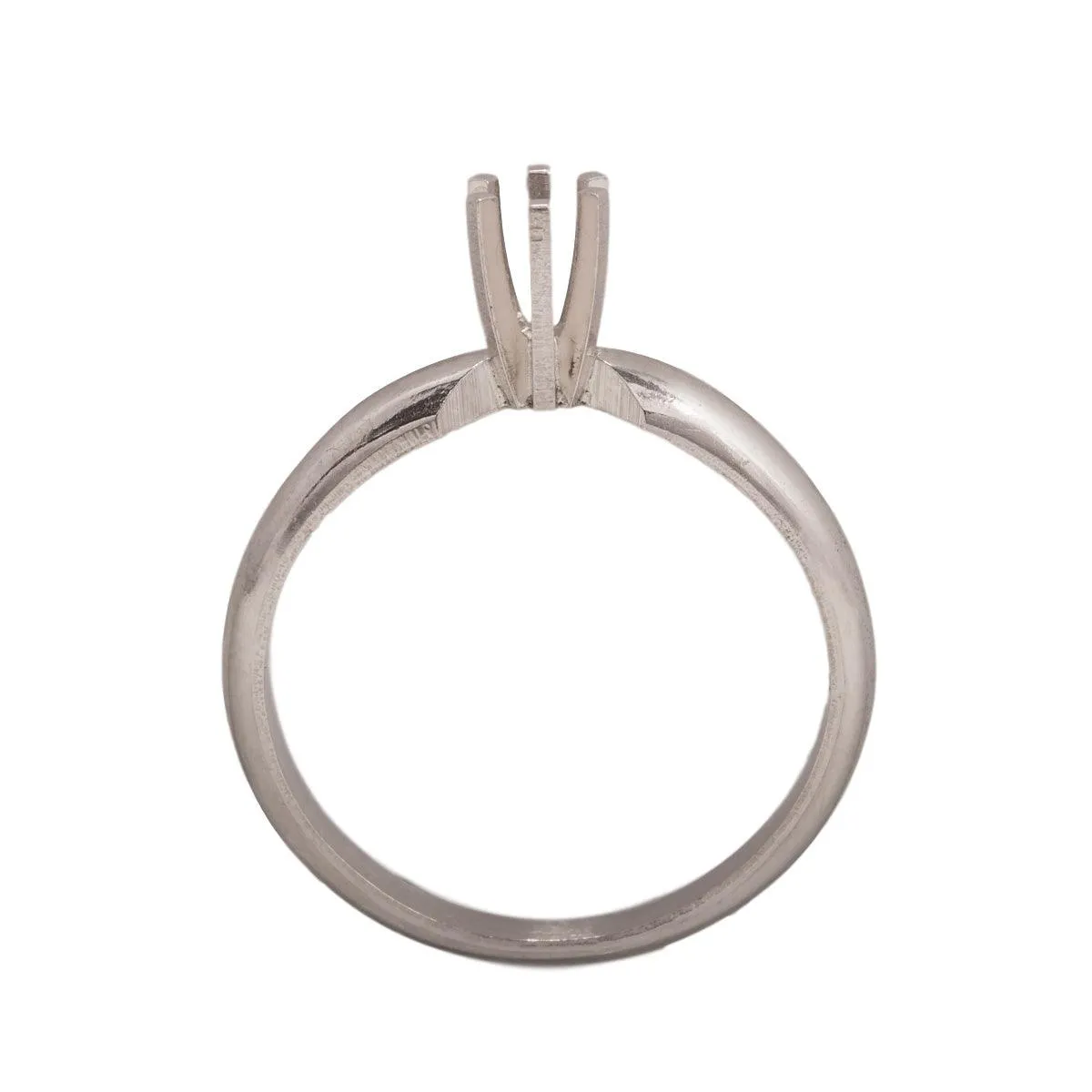14KW & 14KW/14KY Round Solitaire 3.2mm Center Stone 6-Prong Die Struck