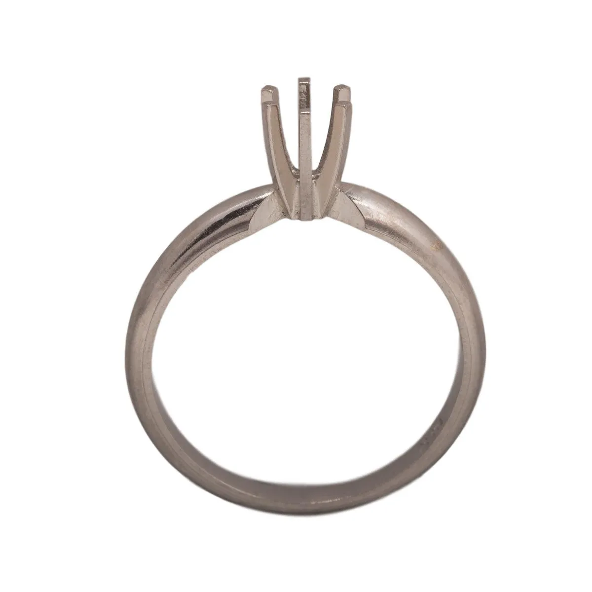 14KW & 14KW/14KY Round Solitaire 3.8mm Center Stone 6-Prong Die Struck