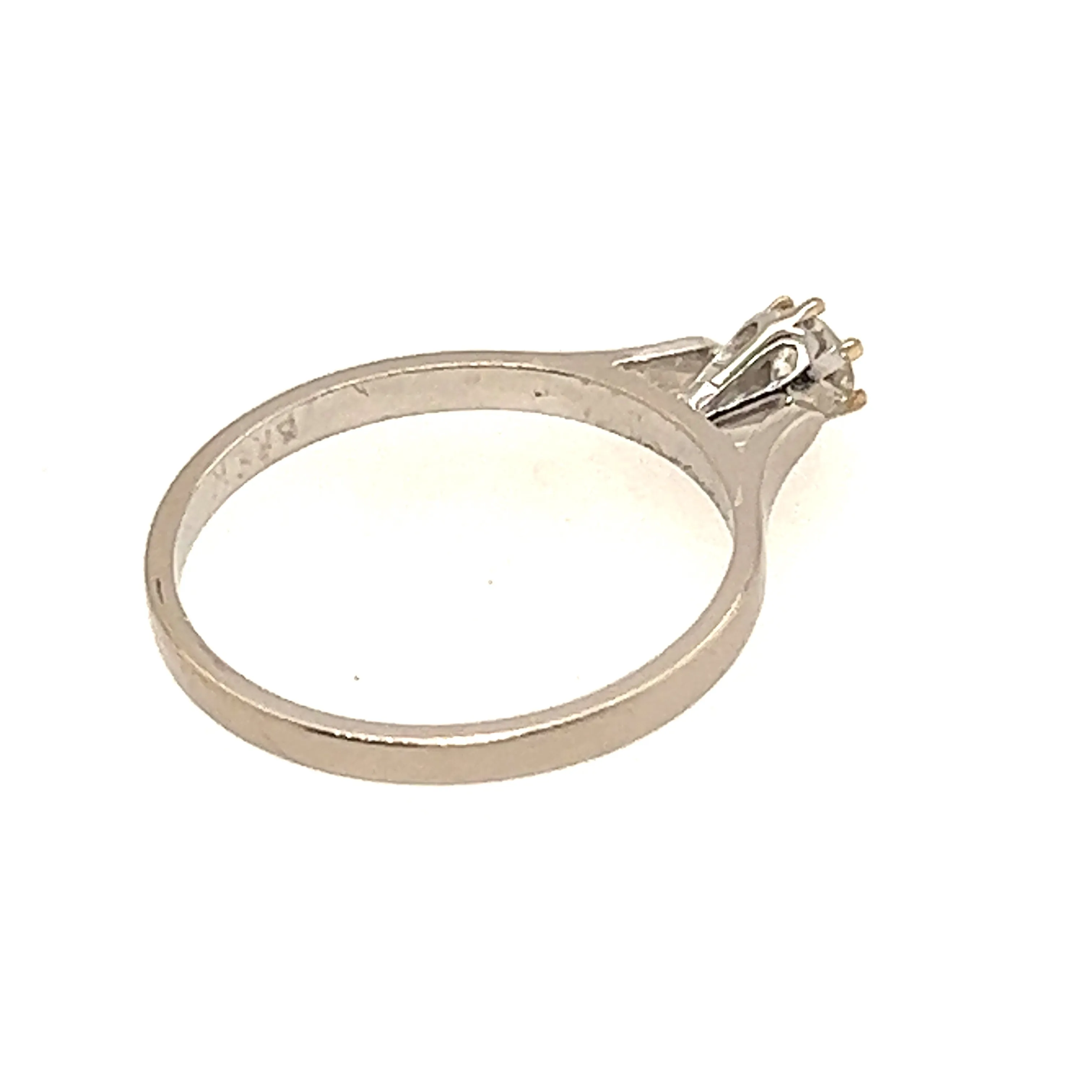 18ct White Gold Solitaire Diamond Ring