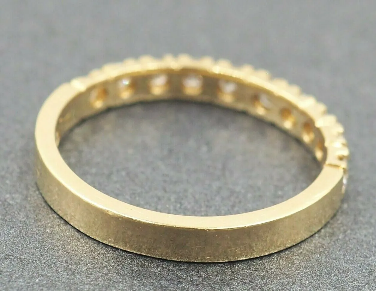 18ct Yellow Gold 10 Stone Diamond Ring
