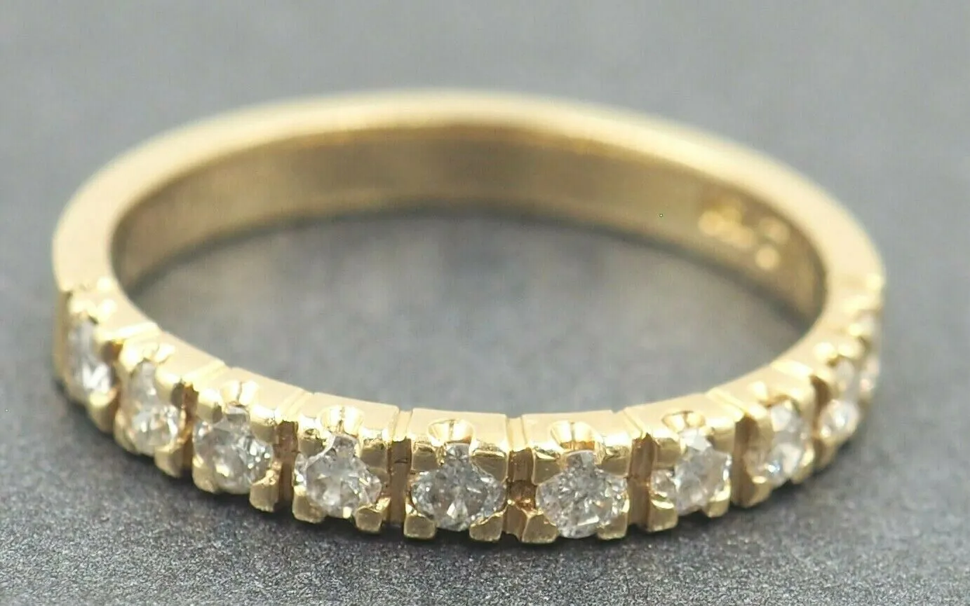 18ct Yellow Gold 10 Stone Diamond Ring
