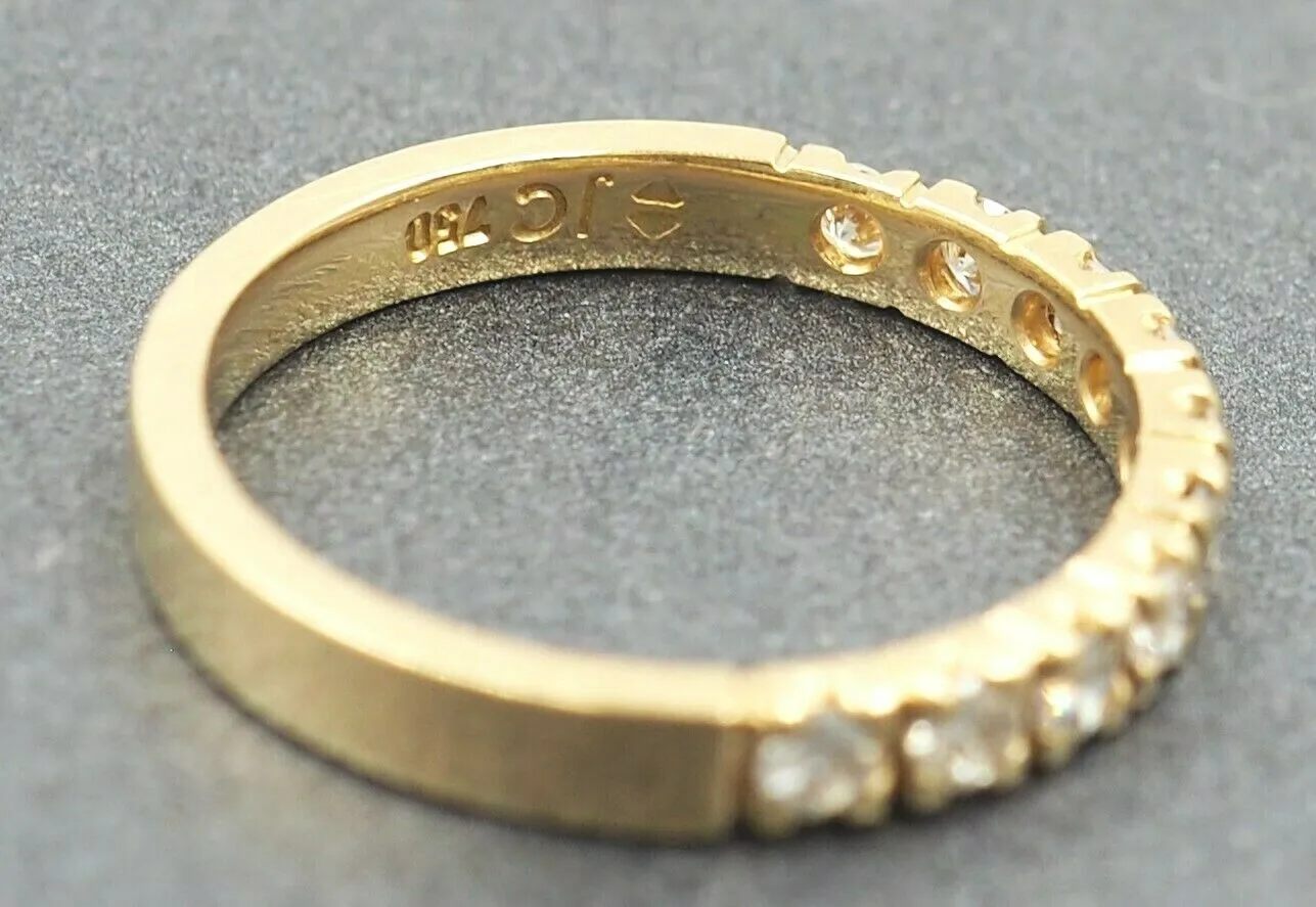 18ct Yellow Gold 10 Stone Diamond Ring