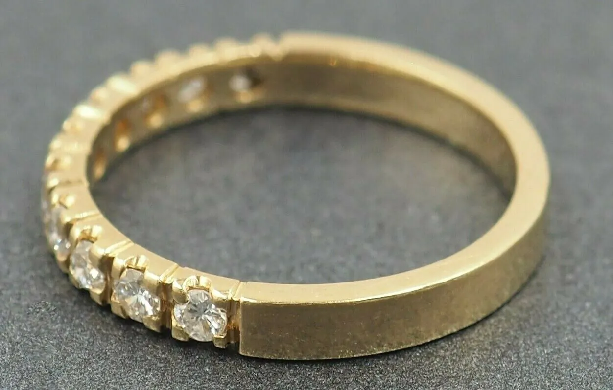 18ct Yellow Gold 10 Stone Diamond Ring