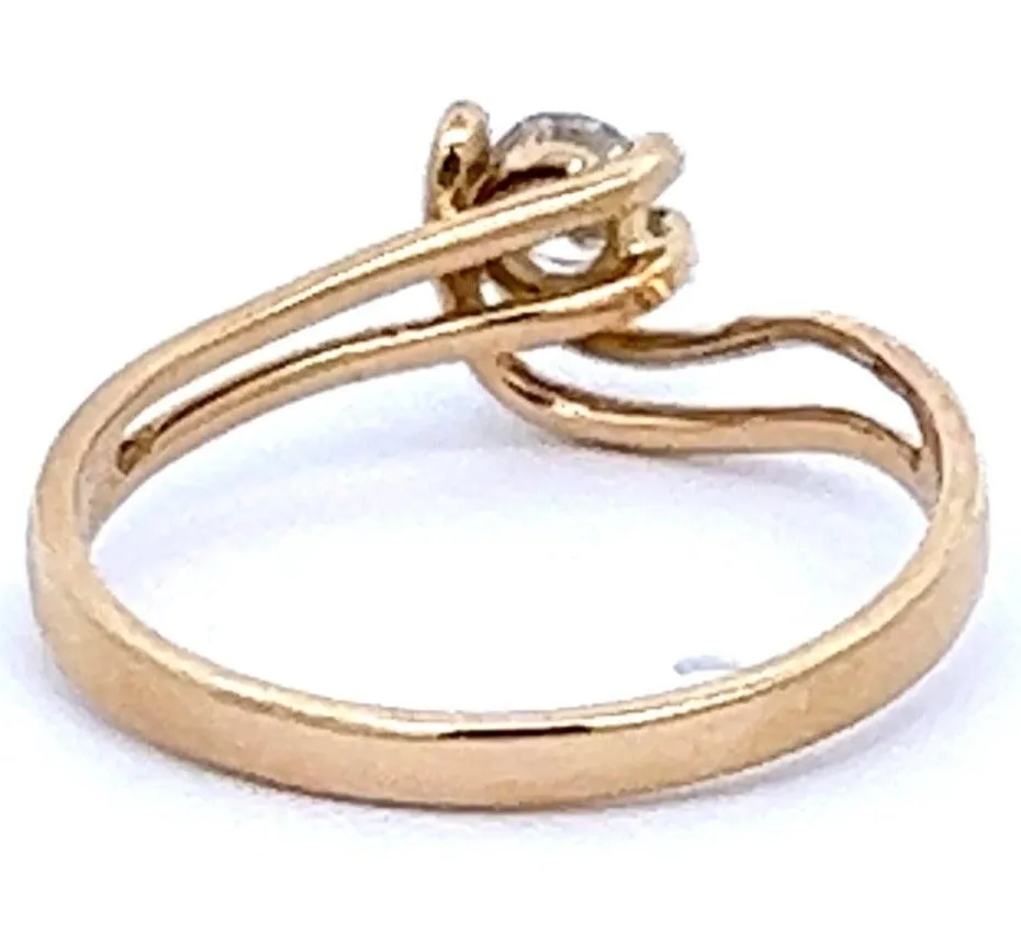 18ct Yellow Gold .20ct Diamond Ring