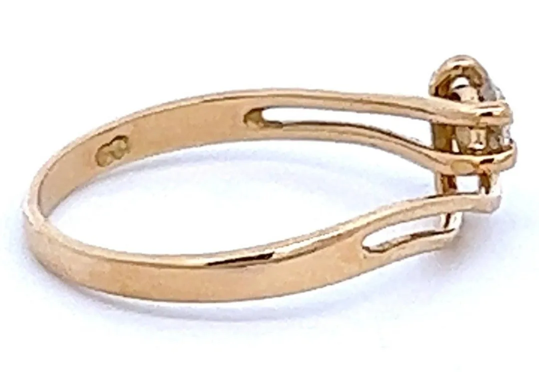 18ct Yellow Gold .20ct Diamond Ring