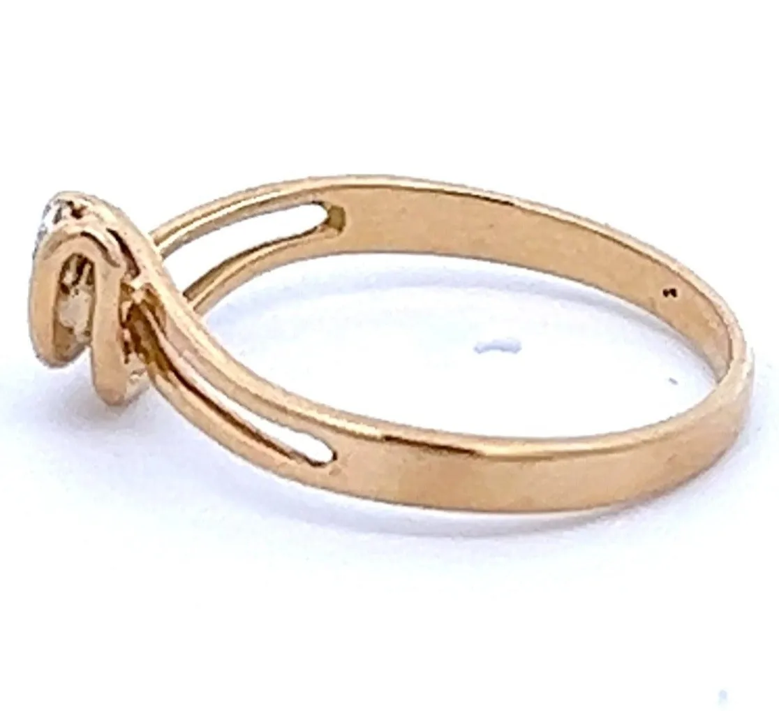 18ct Yellow Gold .20ct Diamond Ring
