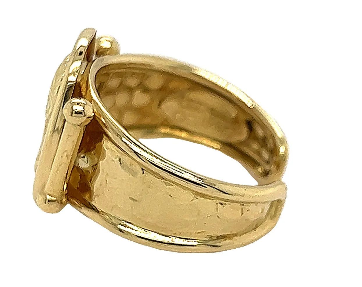 18ct Yellow Gold Cuff Ring