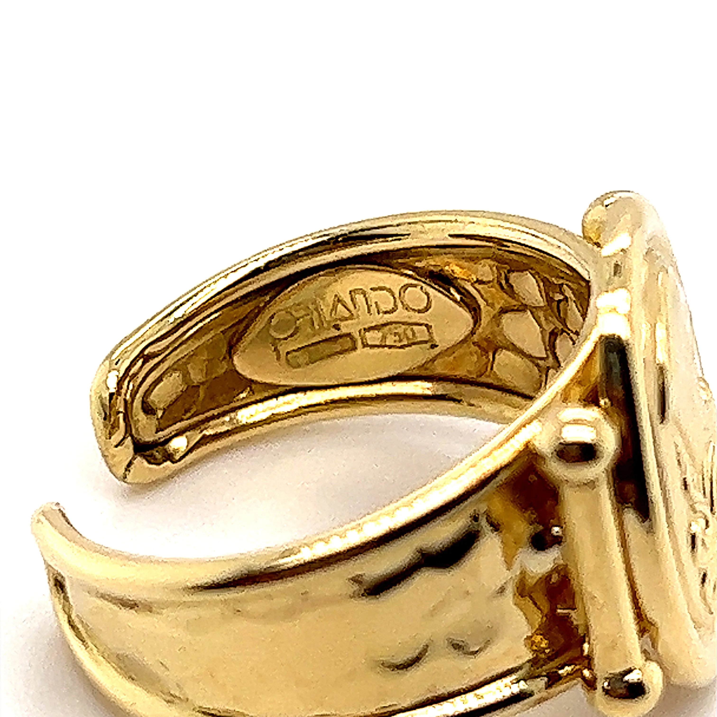 18ct Yellow Gold Cuff Ring