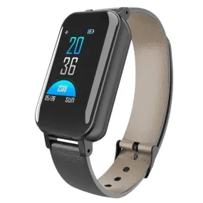 2-In-1 Smart Watch Bracelet With Heart Rate Fitness Tracker