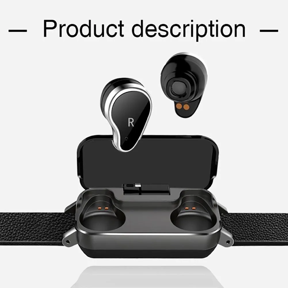2-In-1 Smart Watch Bracelet With Heart Rate Fitness Tracker