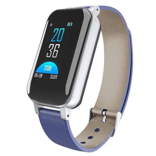2-In-1 Smart Watch Bracelet With Heart Rate Fitness Tracker