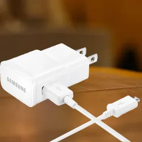 2-Pack: Samsung Adaptive Fast Charger with 4 Foot USB-C Cable