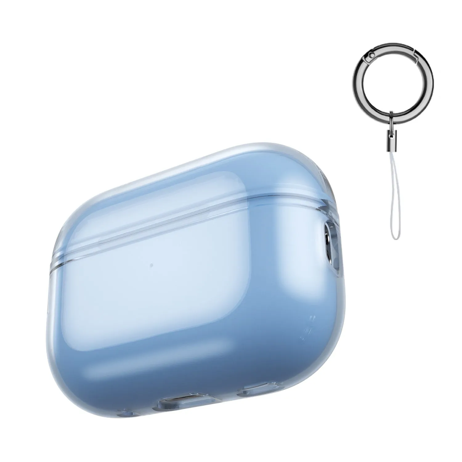 3 Pack Compatible Airpods Pro2 Case (Clear,Clear Black,Clear Blue)
