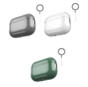 3 Pack Compatible Airpods Pro2 Case (Clear,Clear Black,Clear Green)