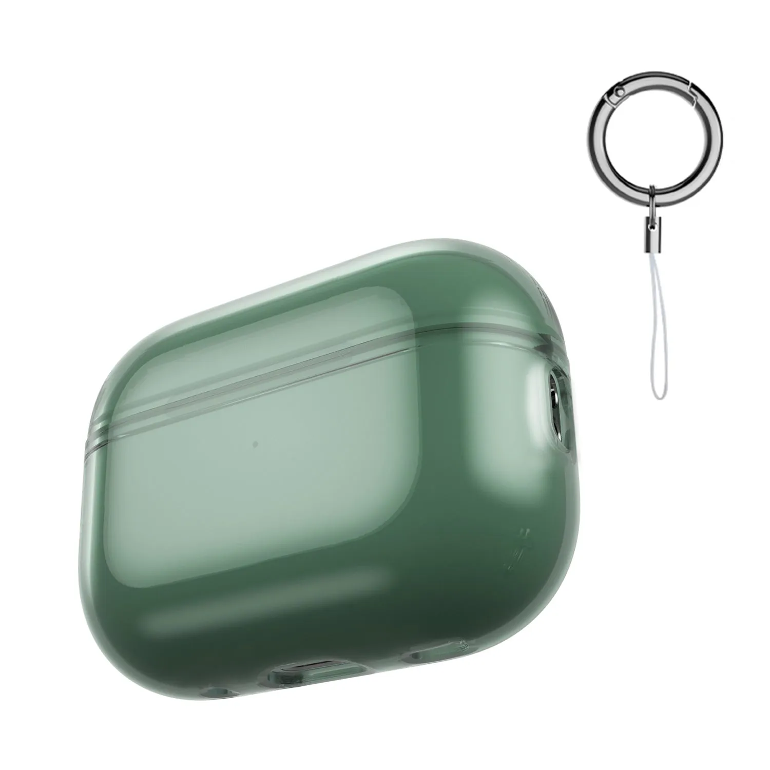 3 Pack Compatible Airpods Pro2 Case (Clear,Clear Black,Clear Green)
