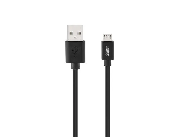 3sixT Charge & Sync Cable - Micro USB - 1m - Black