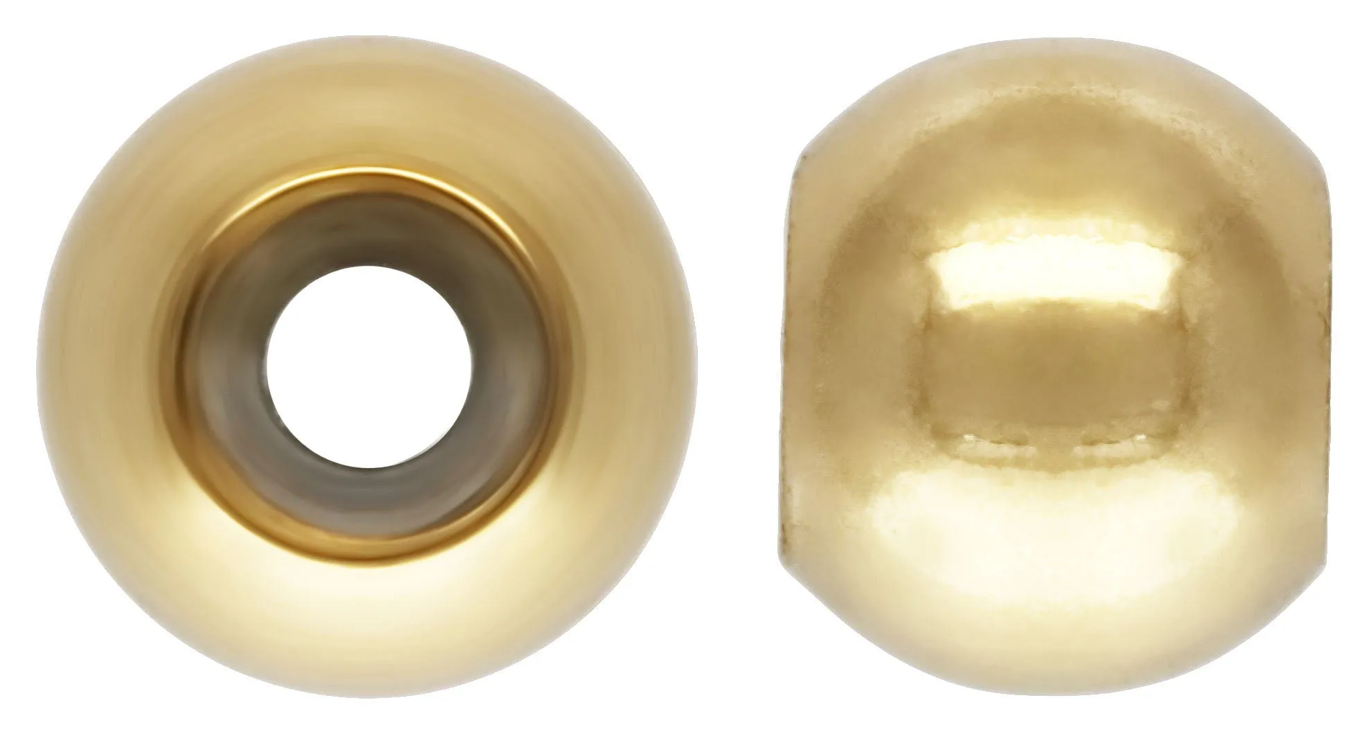4.0mm Smart Bead 2.0mm Hole 1.5mm Fit, 14k gold filled. Made in USA. #4004840I