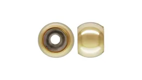 5.0mm Smart Bead 2.5mm Hole 2.0mm Fit, 14k gold filled. Made in USA. #4004850I