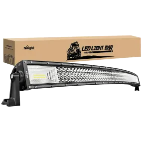 52 Inch 783W 78000LM Triple Row Curved Spot Flood LED Light Bar