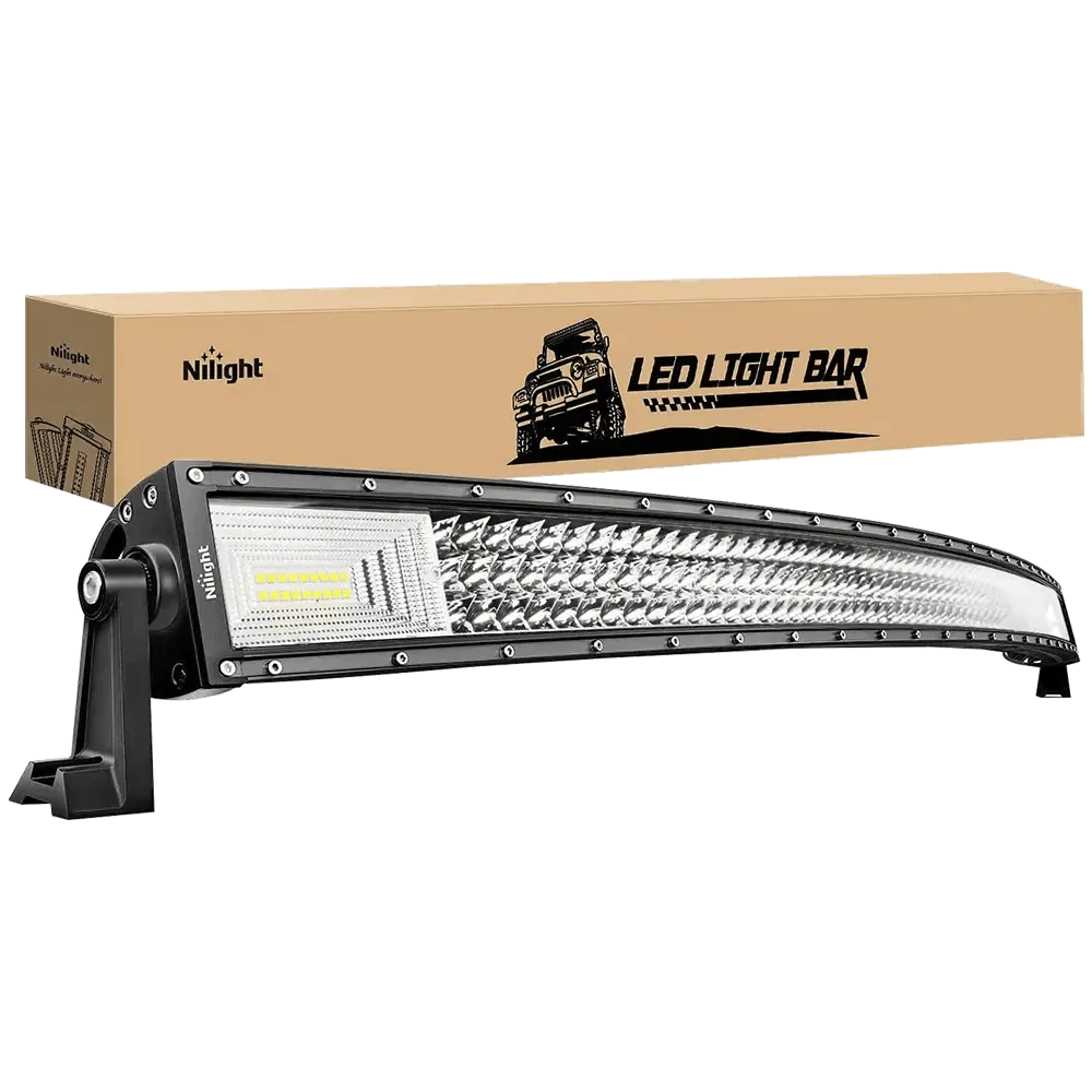 52 Inch 783W 78000LM Triple Row Curved Spot Flood LED Light Bar