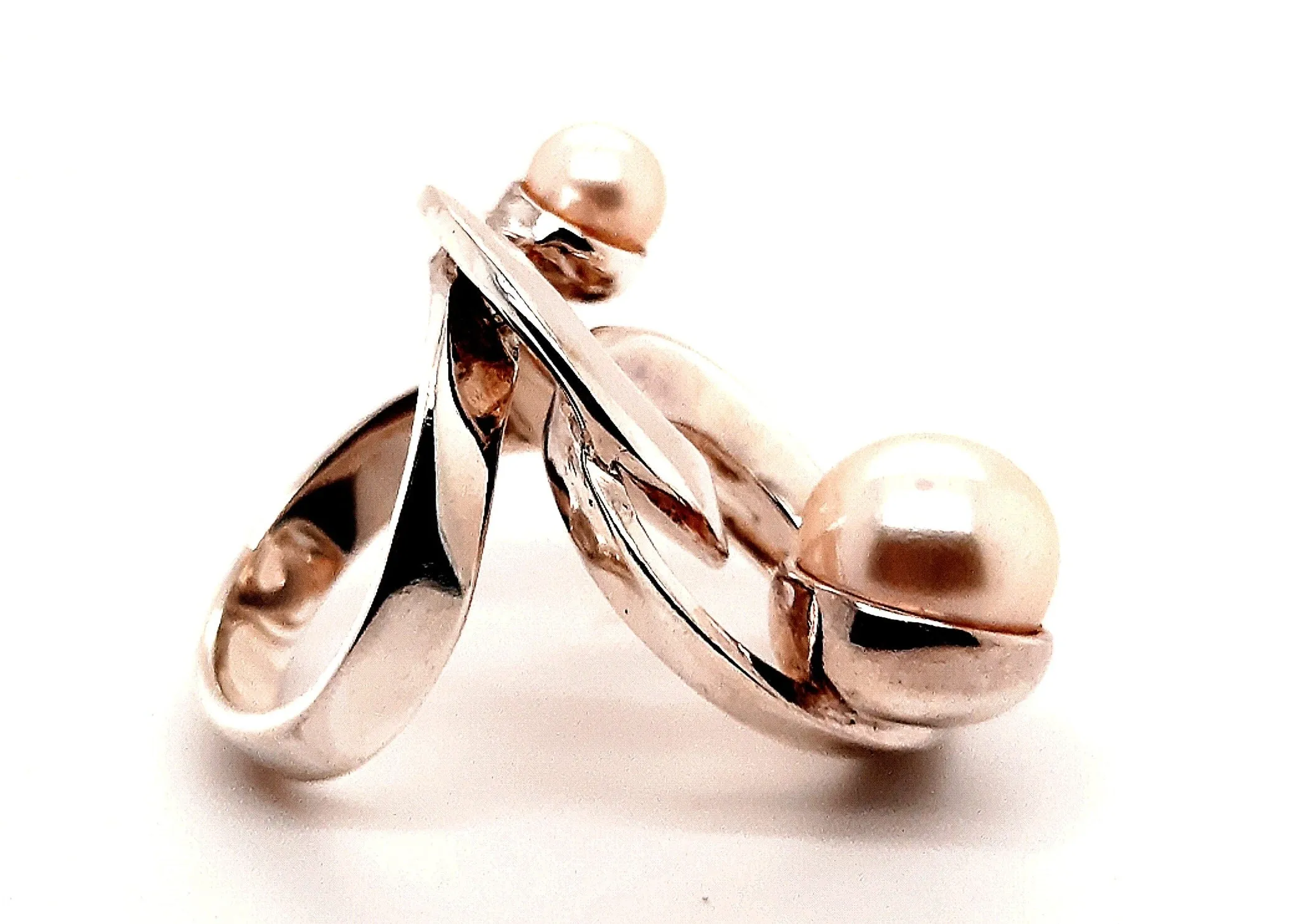 925 Sterling Silver and Pearl Dress Ring