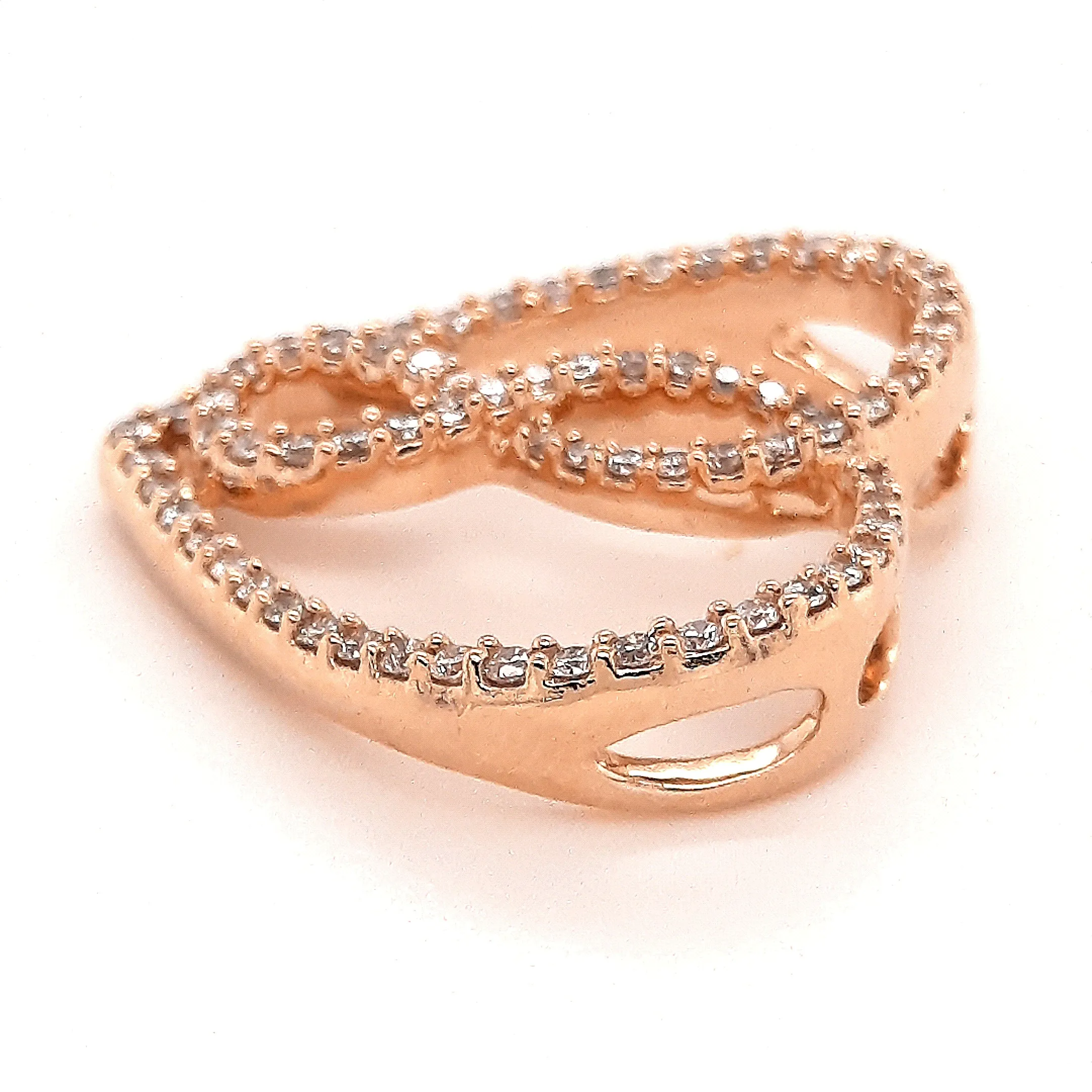 9ct Rose Gold & Diamond Heart Pendant