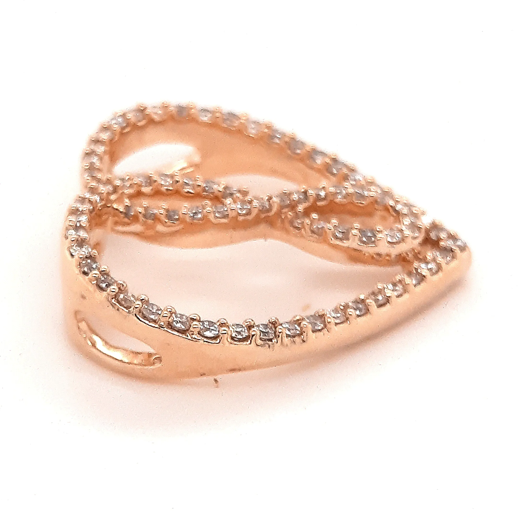 9ct Rose Gold & Diamond Heart Pendant