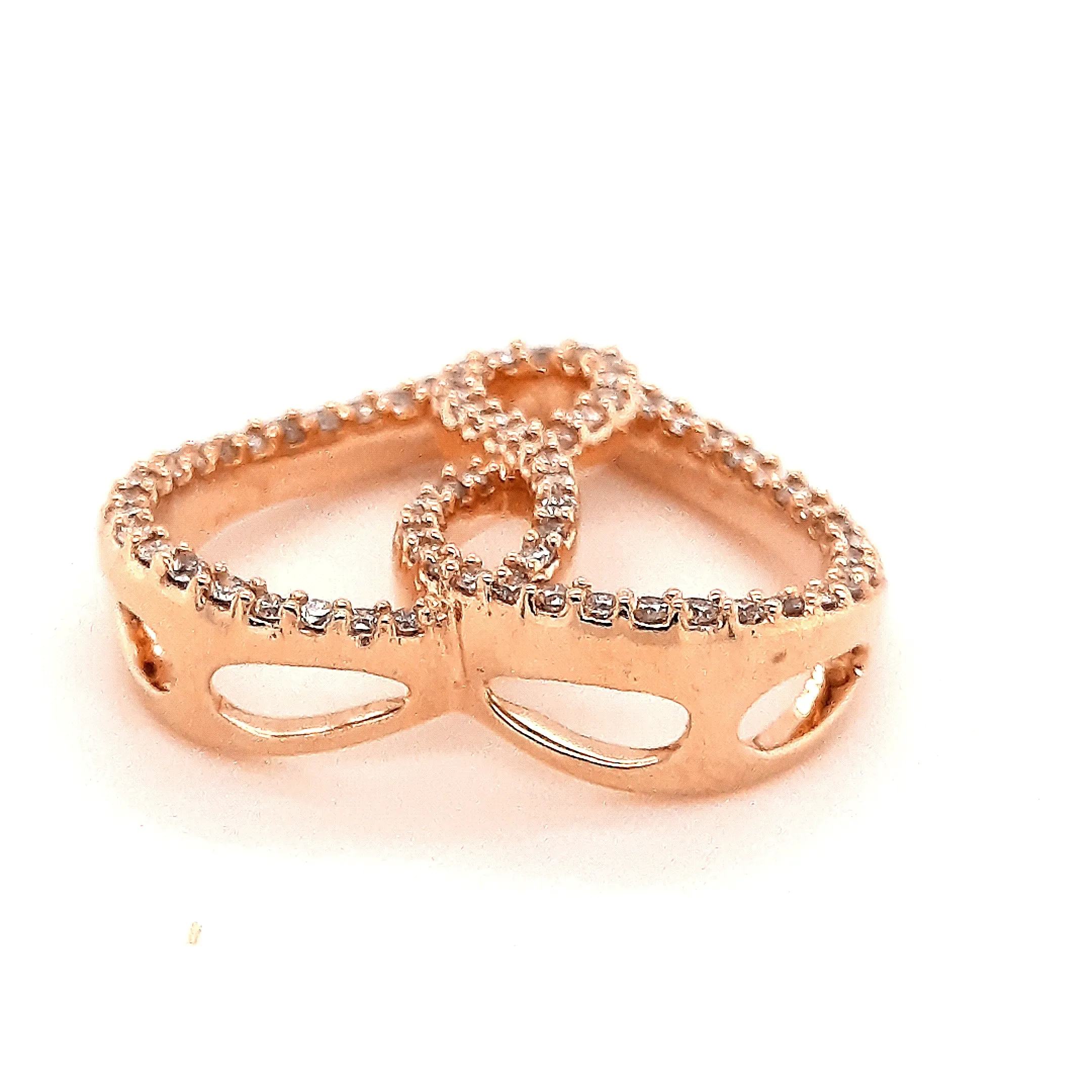9ct Rose Gold & Diamond Heart Pendant