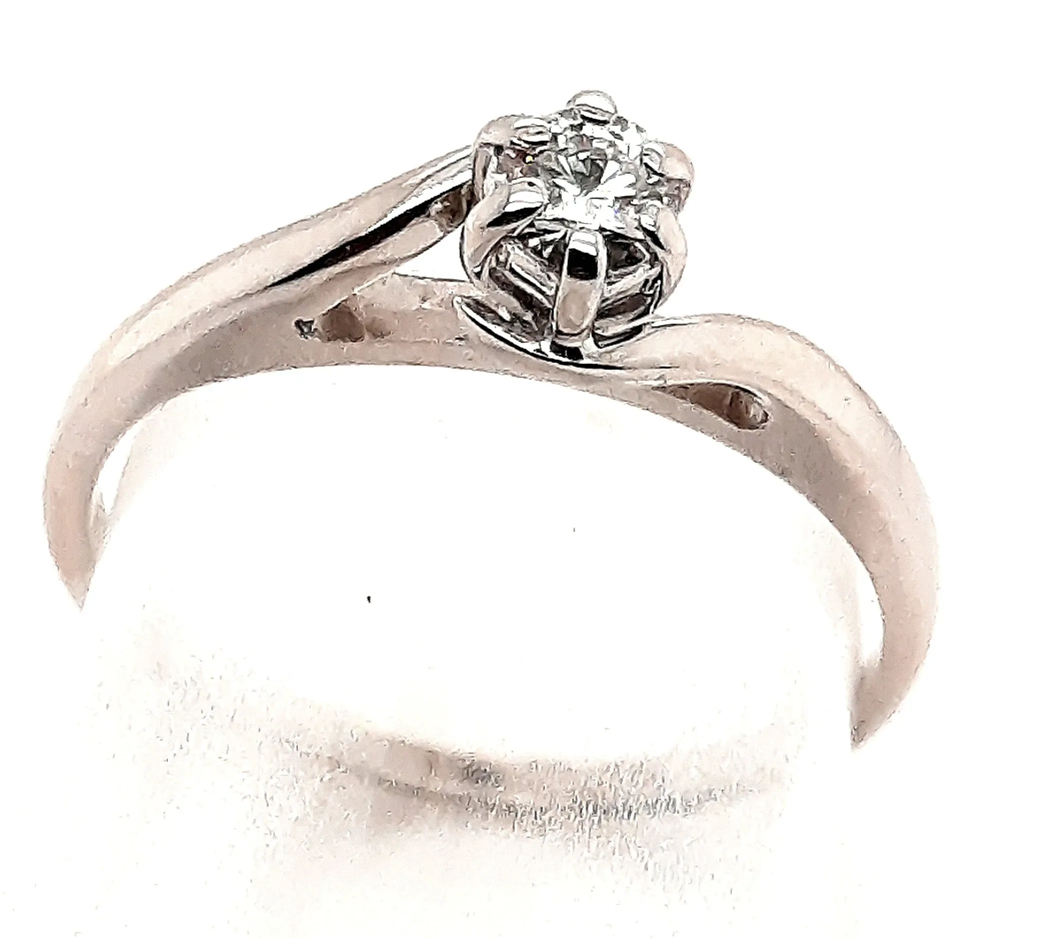 9ct White Gold Diamond .20ct Solitaire Ring