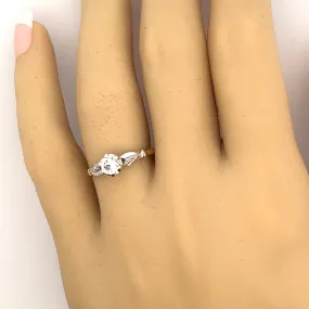 9ct Yellow & White Gold Spinel Ring