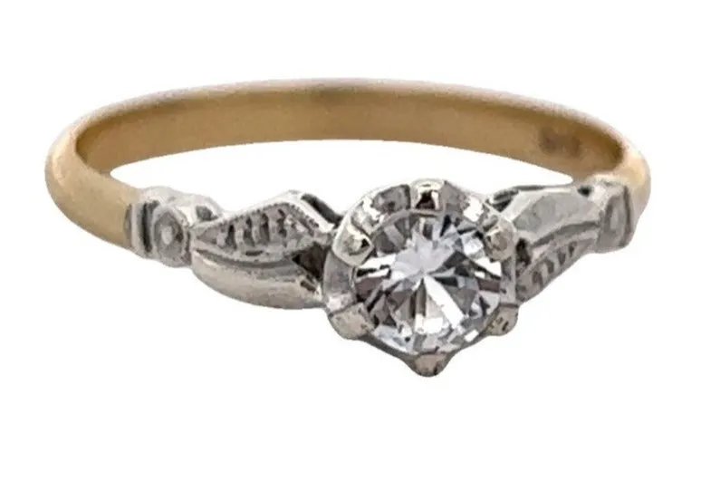 9ct Yellow & White Gold Spinel Ring