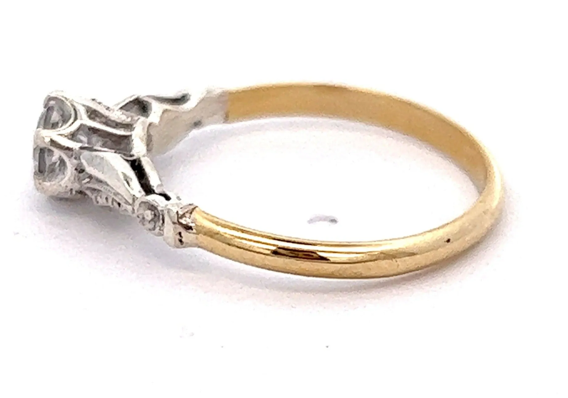 9ct Yellow & White Gold Spinel Ring