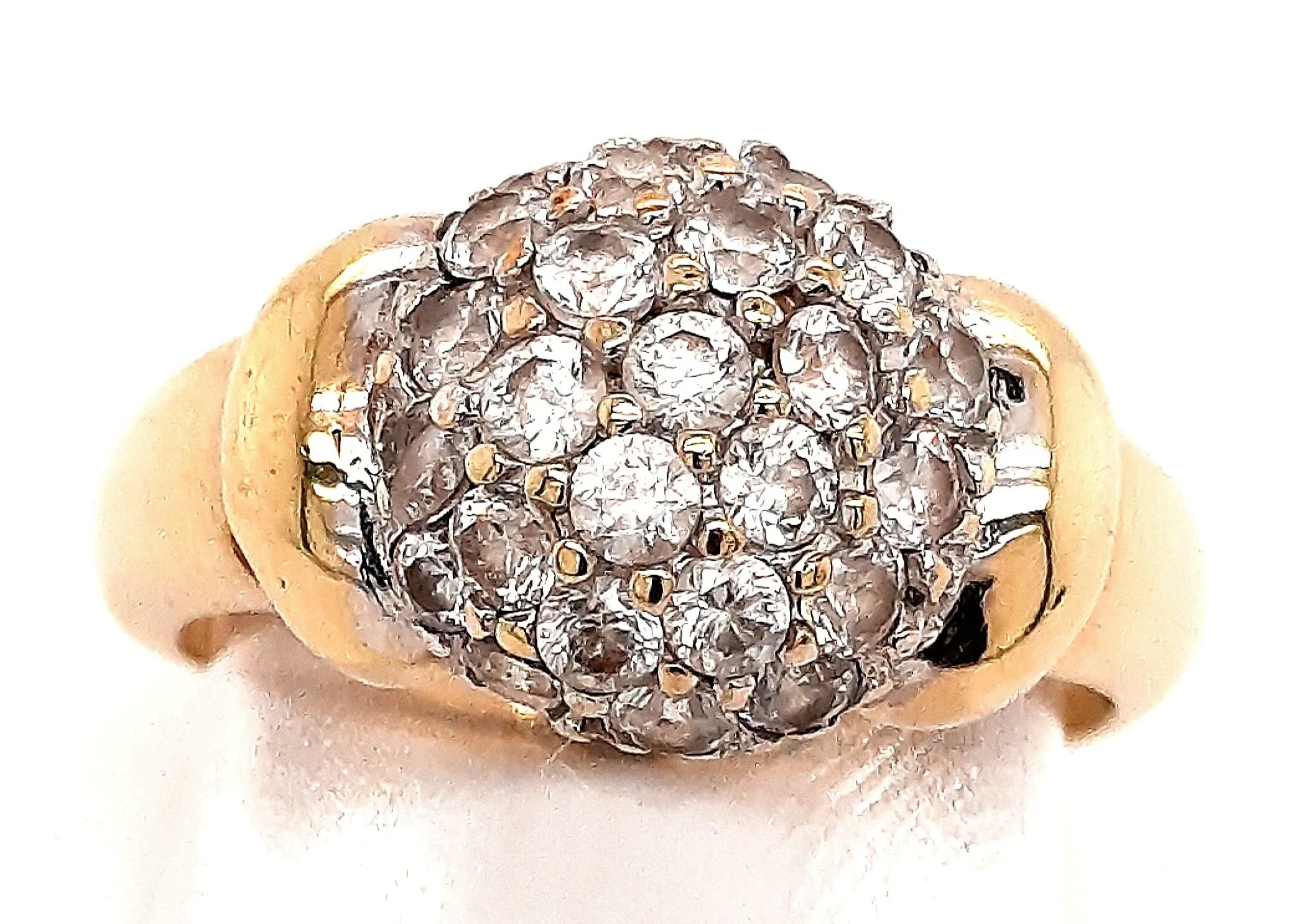 9ct Yellow Gold & Cubic Zirconia CZ Ring