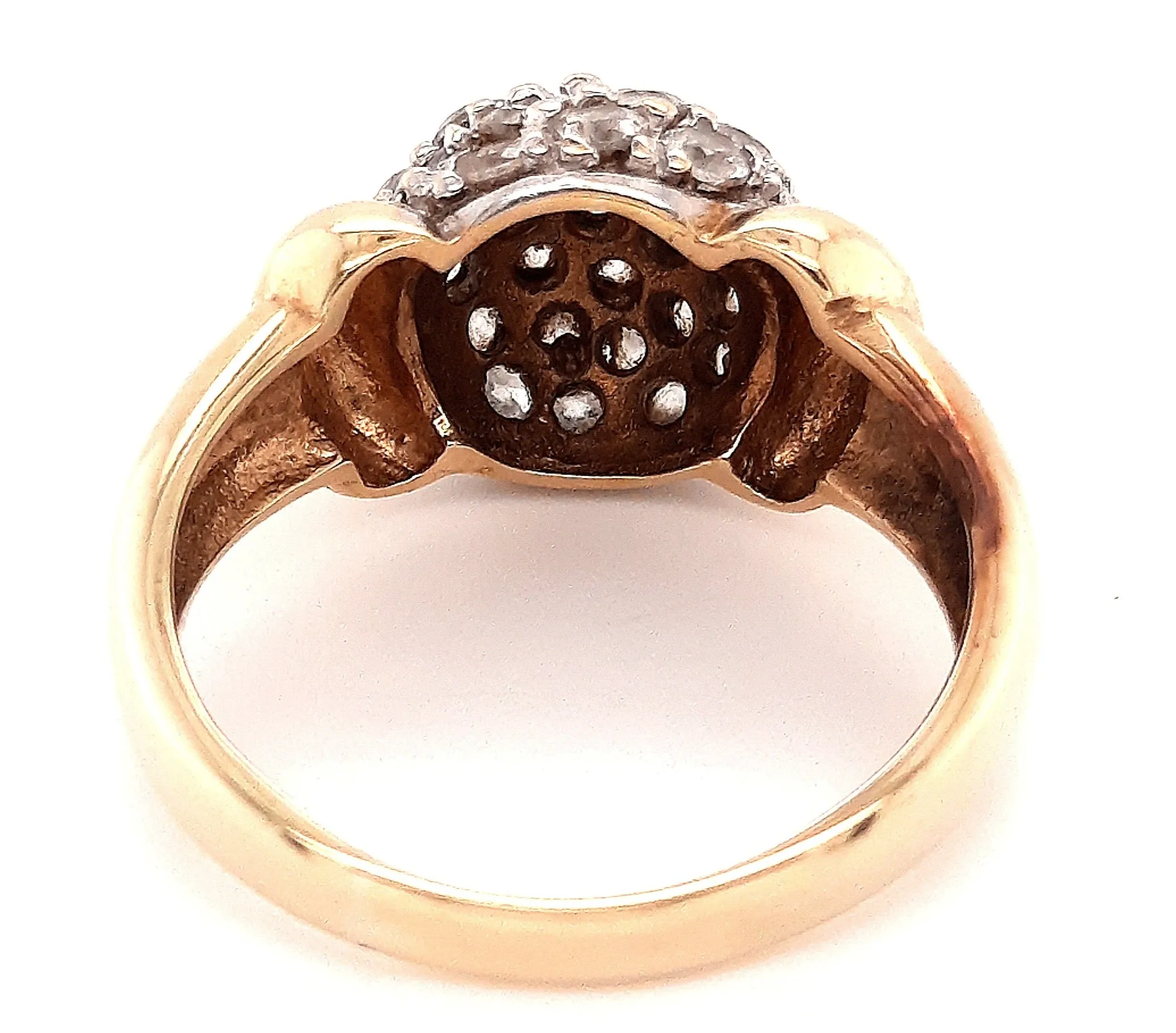 9ct Yellow Gold & Cubic Zirconia CZ Ring