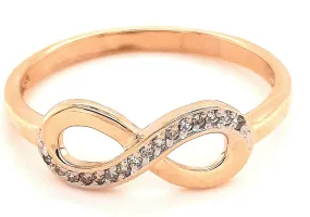 9ct Yellow Gold Diamond Infinity Ring