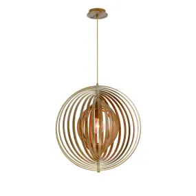 Abruzzo 1-Light Pendant in Wood