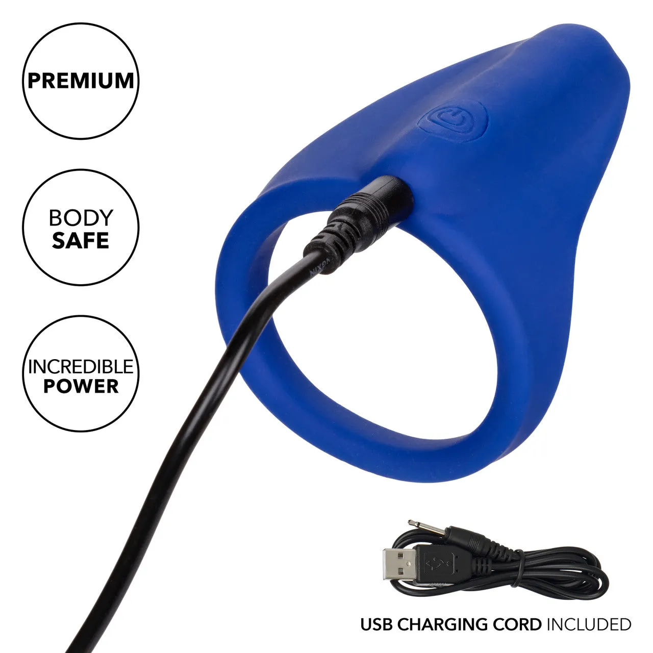 Admiral Liquid Silicone Vibrating Perineum Massager & Ring