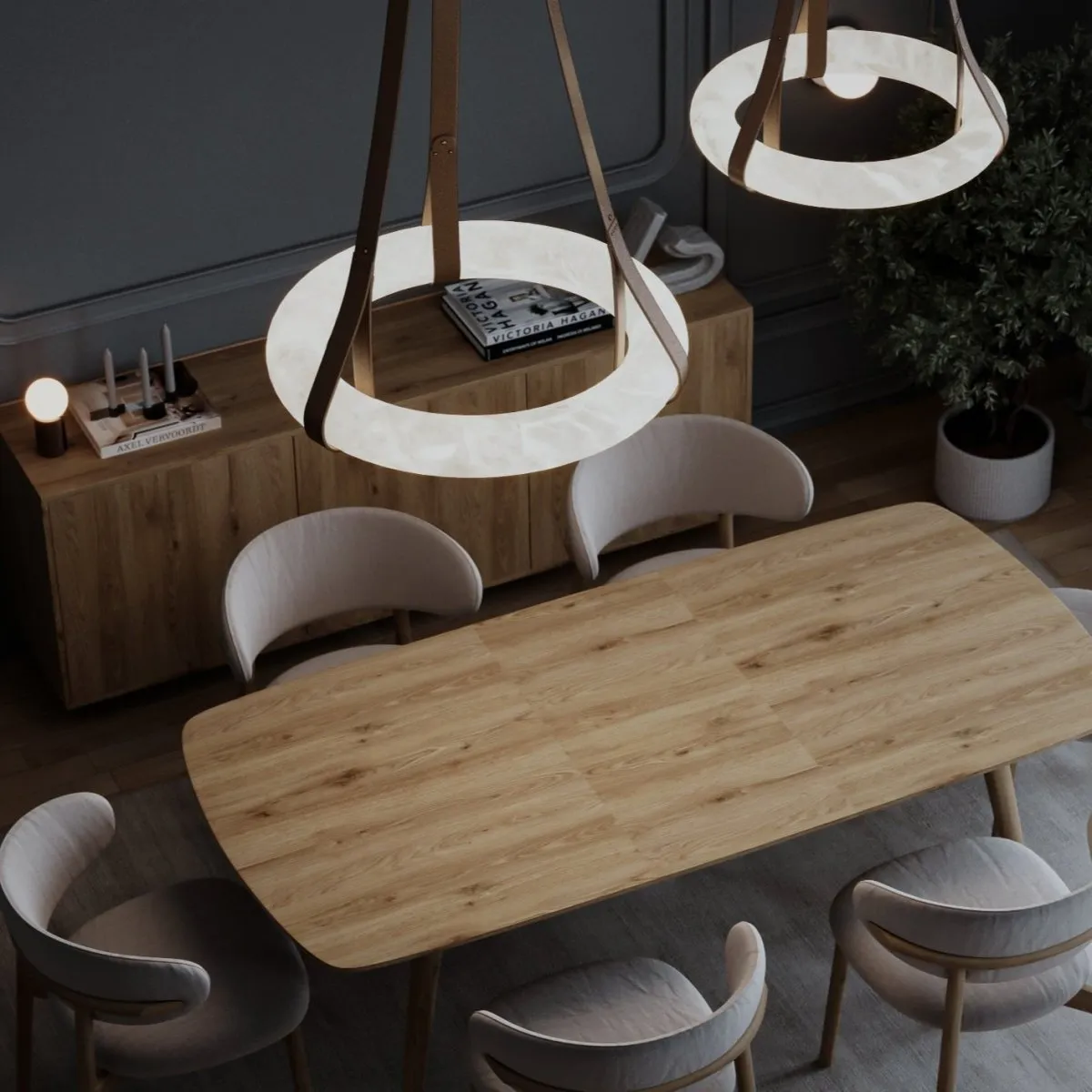 Aktis Alabaster Pendant Light