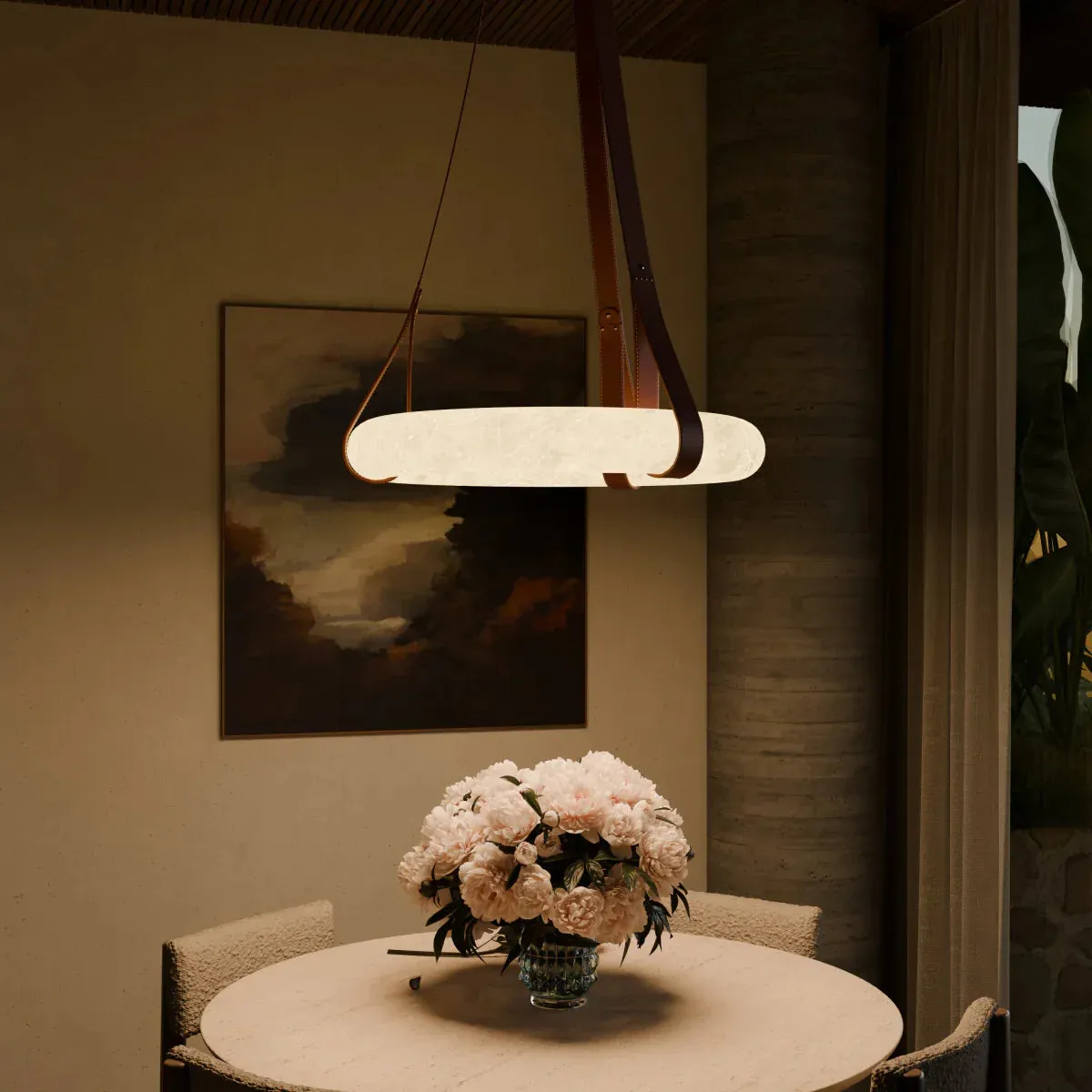 Aktis Alabaster Pendant Light
