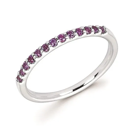 Alexandrite Stackable June Birthstone Band
