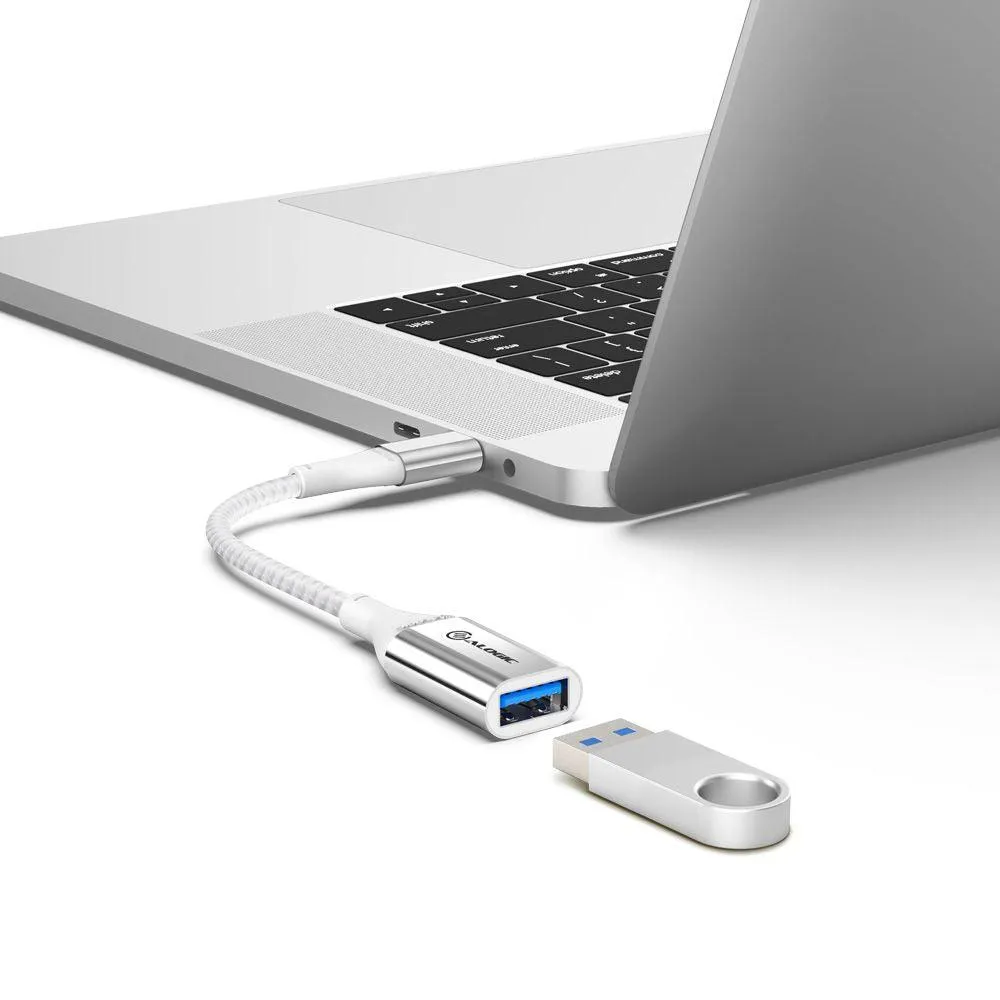 ALOGIC Super Ultra USB 3.1 USB-C to USB-A Adapter - 15cm - Silver (ULCAA-SLV)