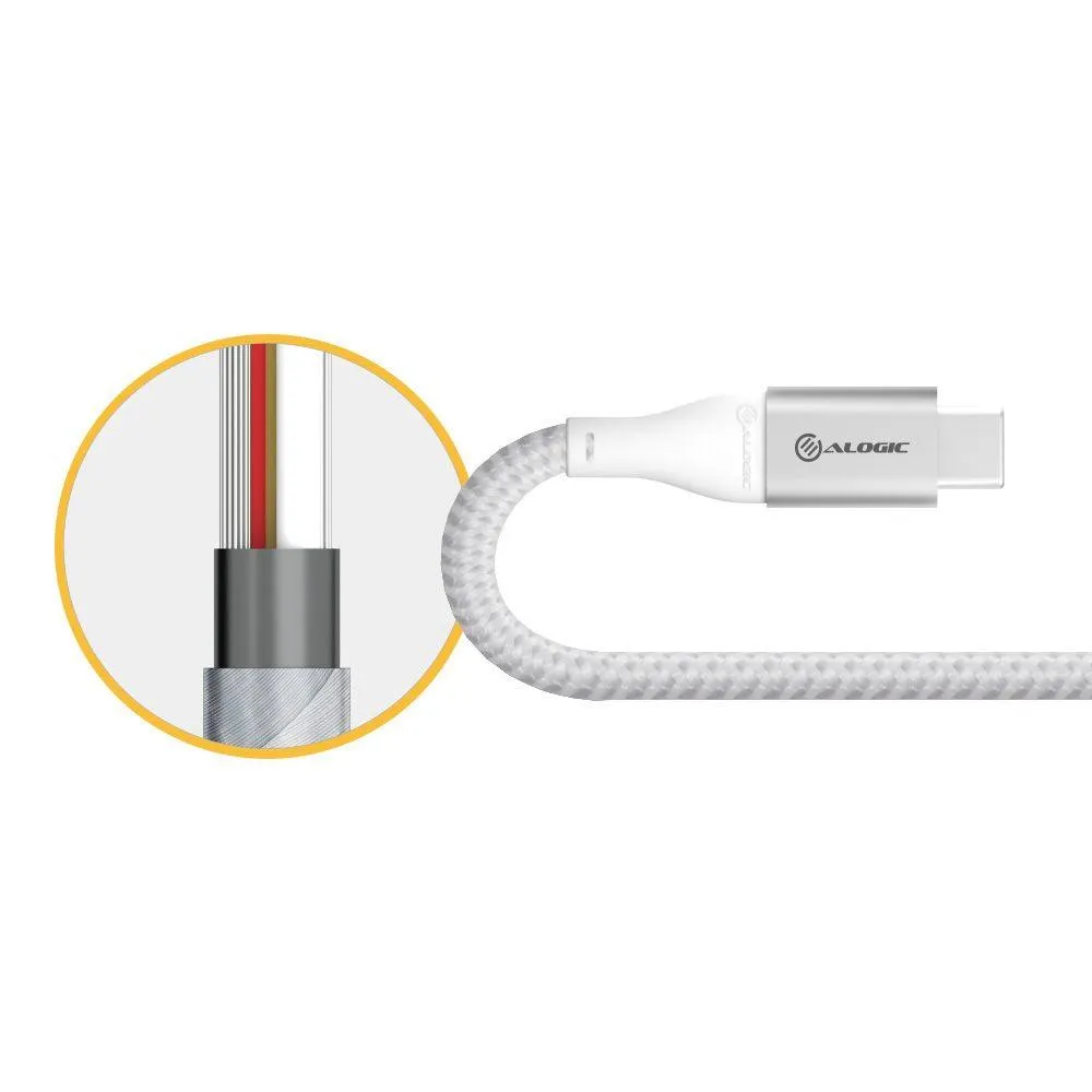 ALOGIC Super Ultra USB 3.1 USB-C to USB-A Adapter - 15cm - Silver (ULCAA-SLV)